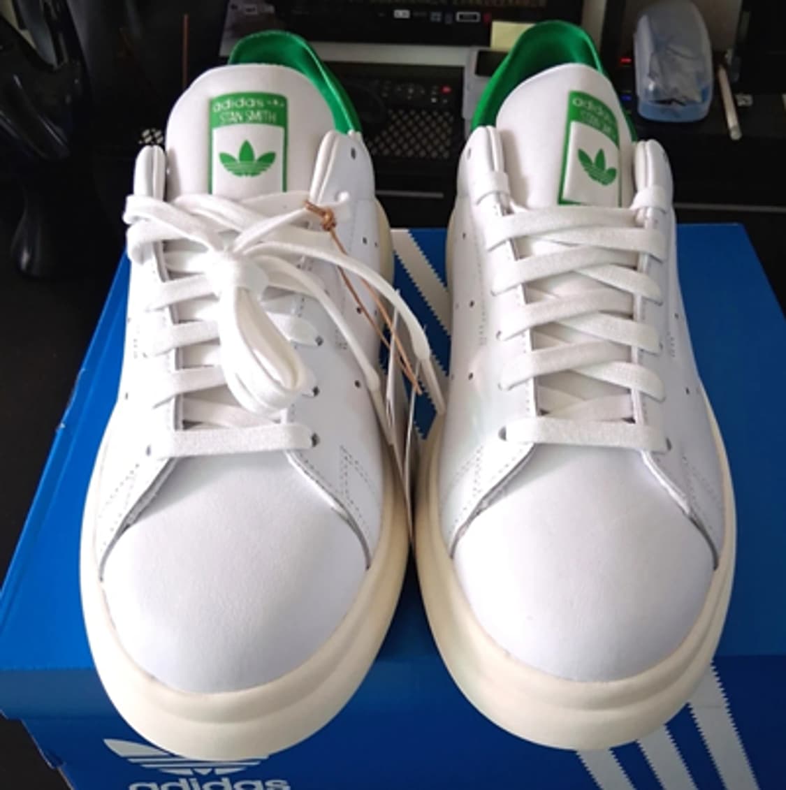 [새상품] 아디다스 화이트 그린 여자 운동화 스탠스미스 245 상품이미지6