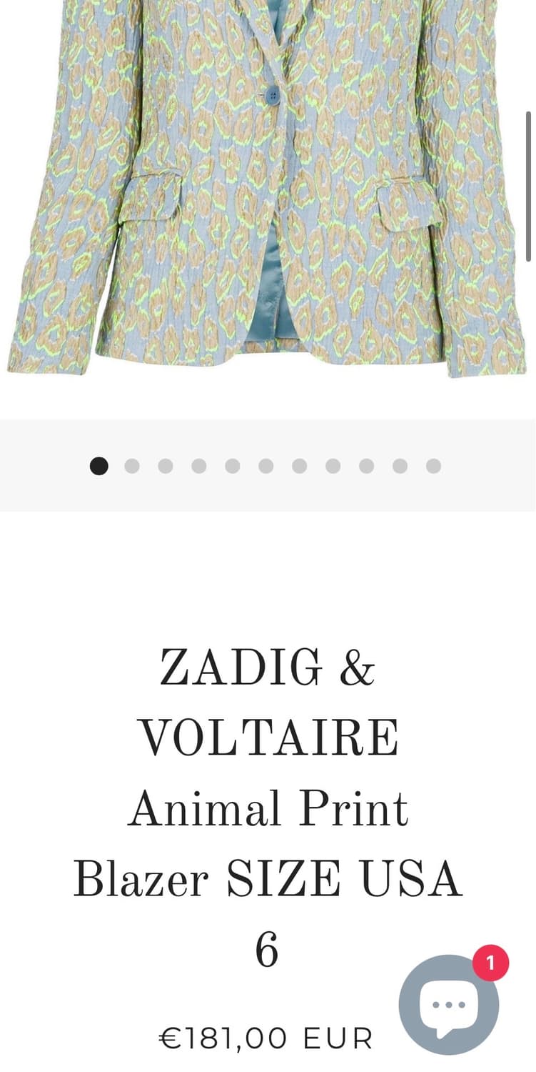 쟈딕앤볼테르 자카드 애니멀 블레이저 (T36) 상품이미지9