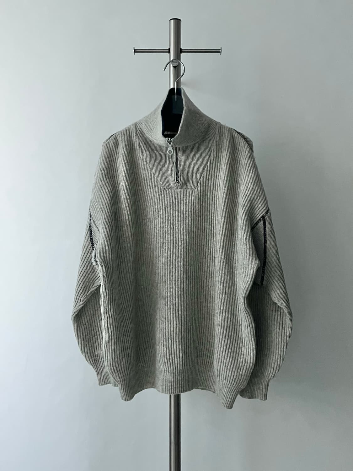Collar Half-Zip Knit 상품이미지4