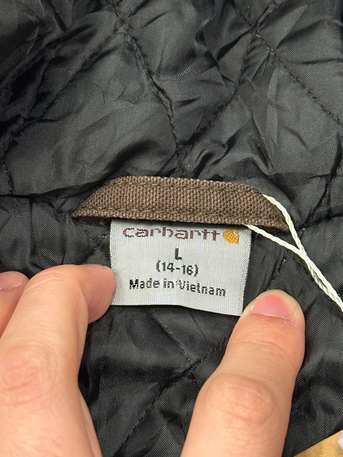 칼하트 kids 브라운 후드 집업 자켓 L 상품이미지4