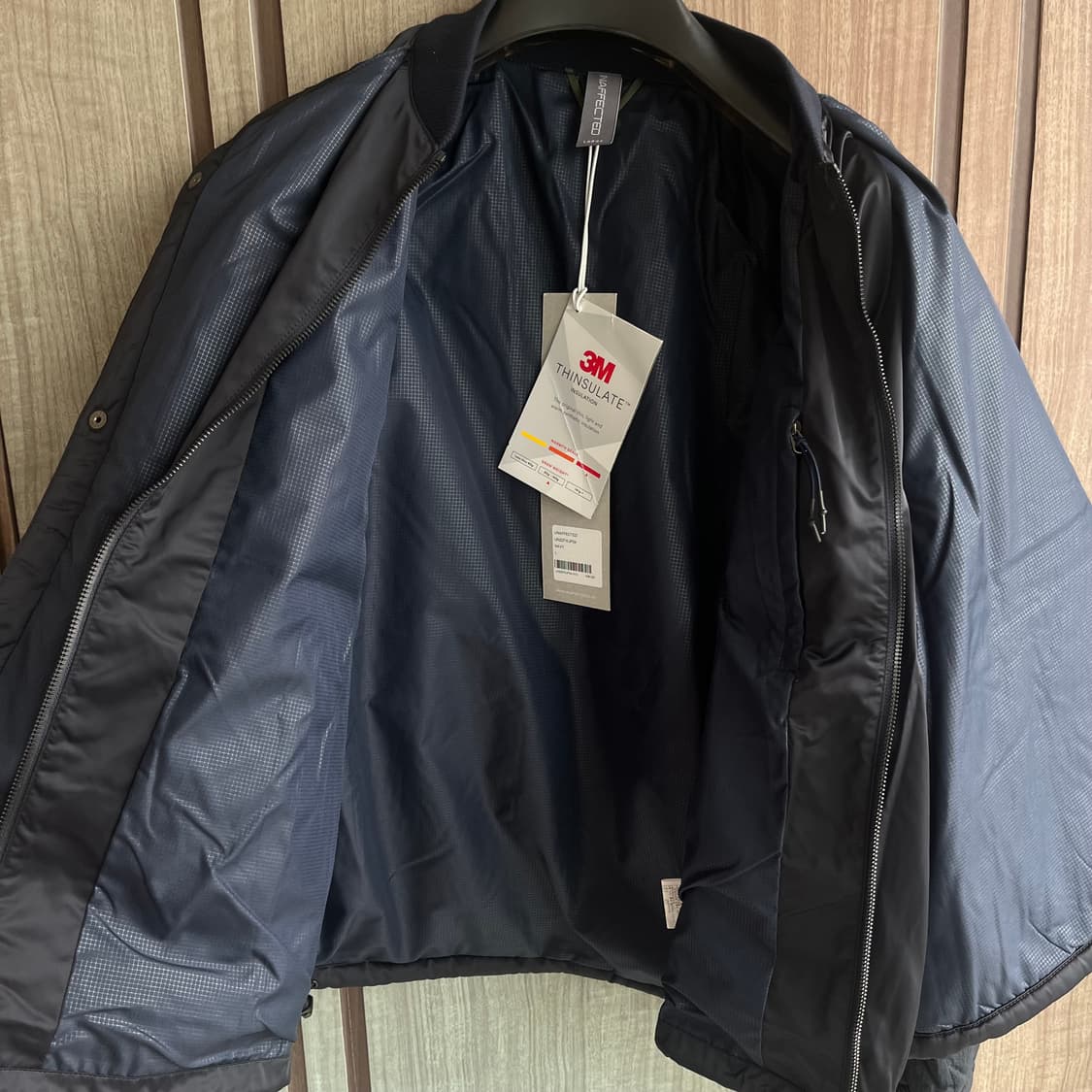 [새상품]언어펙티드 패디드 레이어드 플라이트 자켓 네이비 상품이미지3