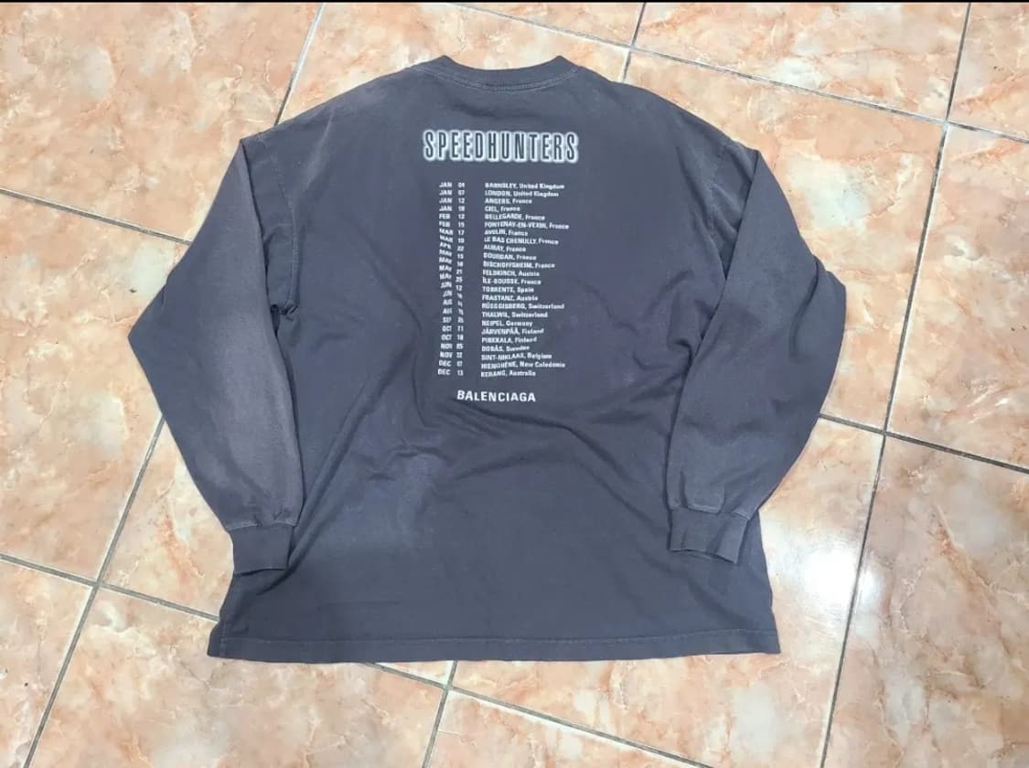발렌시아가 스피드헌터 롱슬리브 티셔츠 상품이미지3