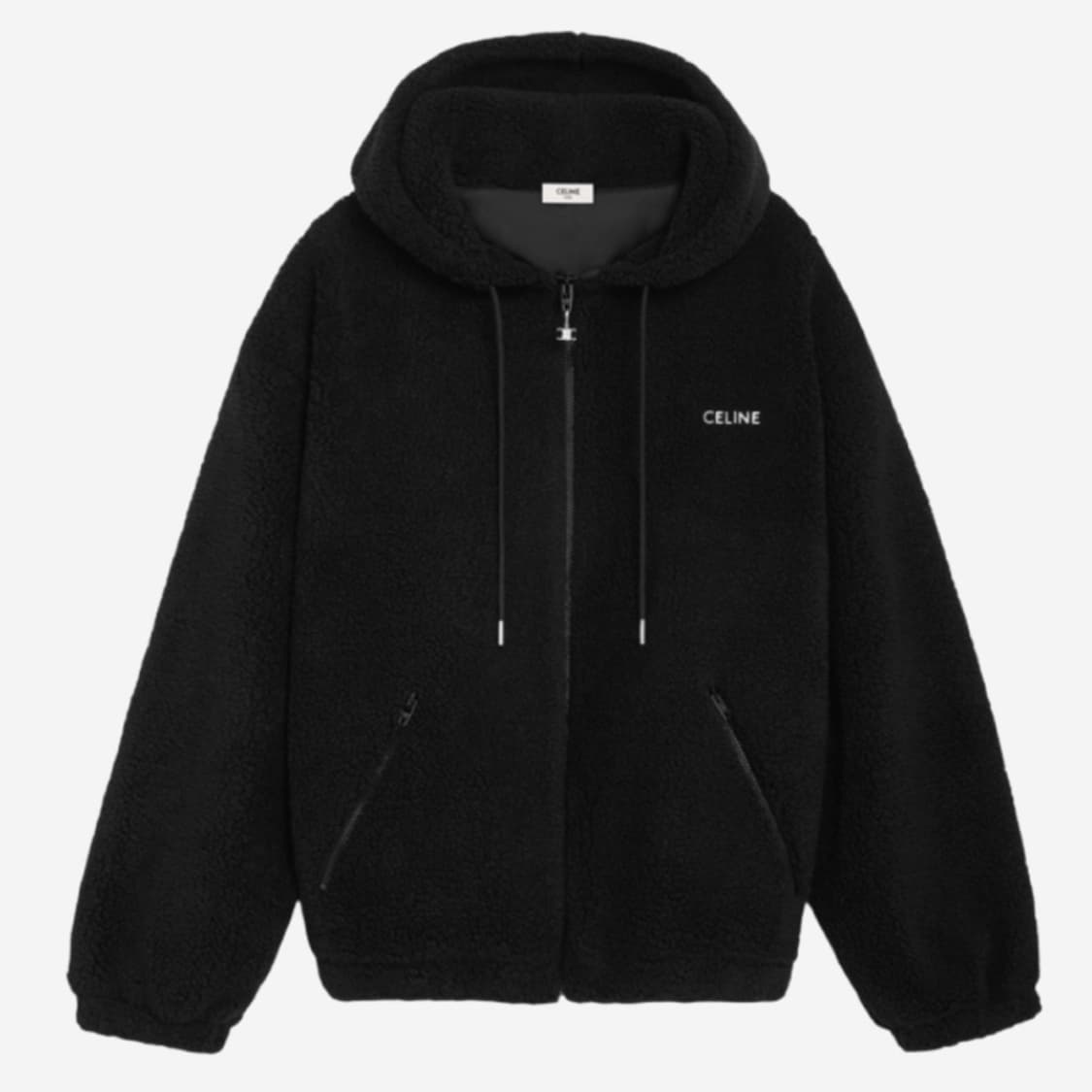 [2XL/새상품] 셀린느 오슬롯 프린트 플리스 후드 후리스 상품이미지8