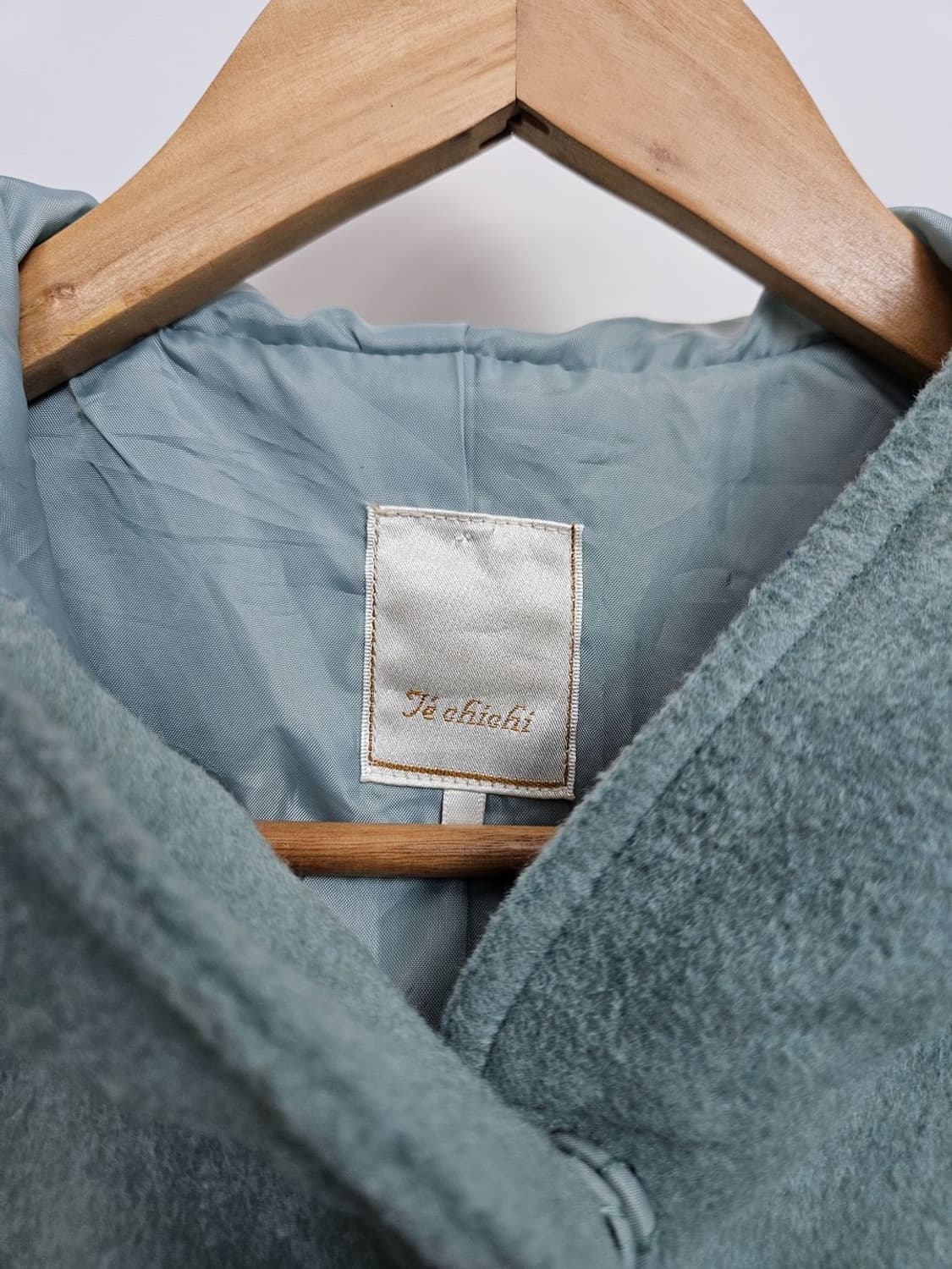 TE CHICHI 여성 민트 후드 롱코트 상품이미지6