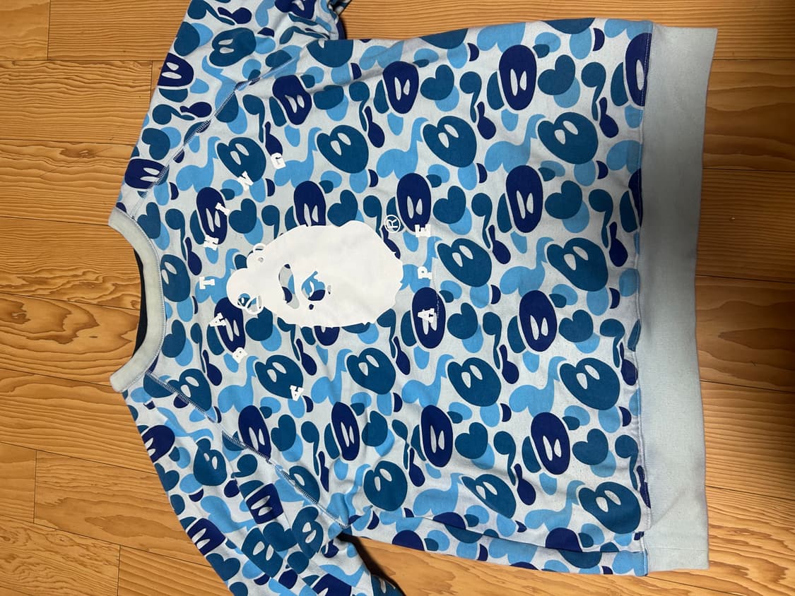 베이프 청계& 베이미마일로  리버서벌 맨투맨 상품이미지1