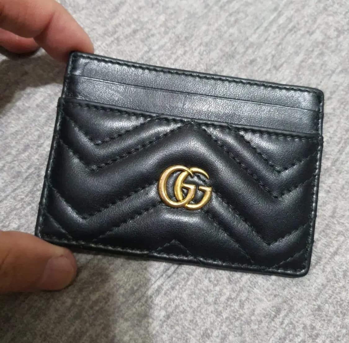 정품 구찌 마몬트 카드지갑 블랙 색상 상품이미지1