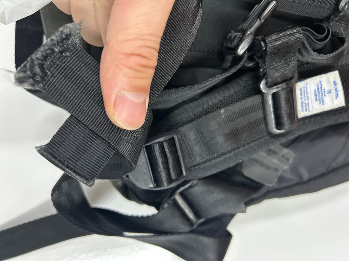 VISVIM 올드비즈빔 블랙 블루포인트지퍼 발리스틱백팩 20L 상품이미지9