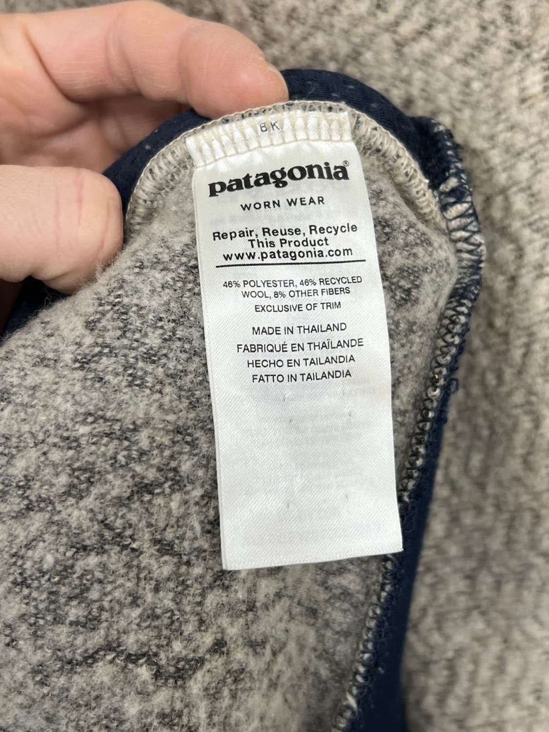 파타고니아 양모 울리에스터 플리스 집업  상품이미지6