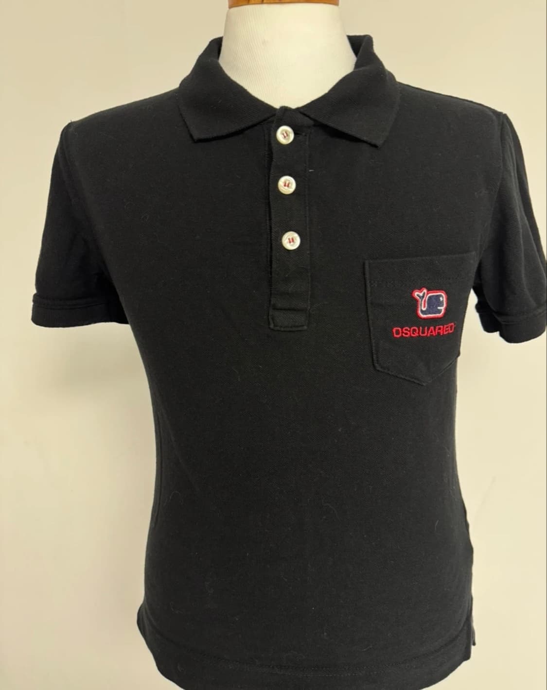 Dsquared2 블랙 폴로 티셔츠 S 상품이미지1