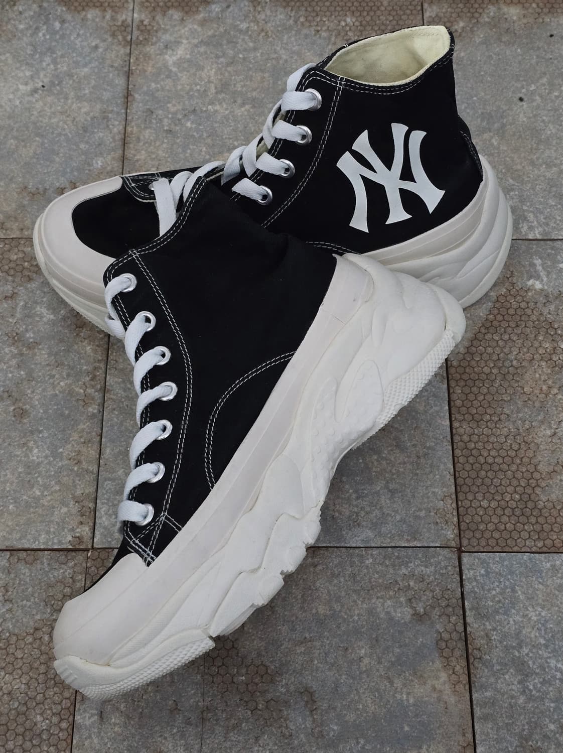 (240)mlb 청키 하이 뉴욕양키스 블랙  상품이미지6