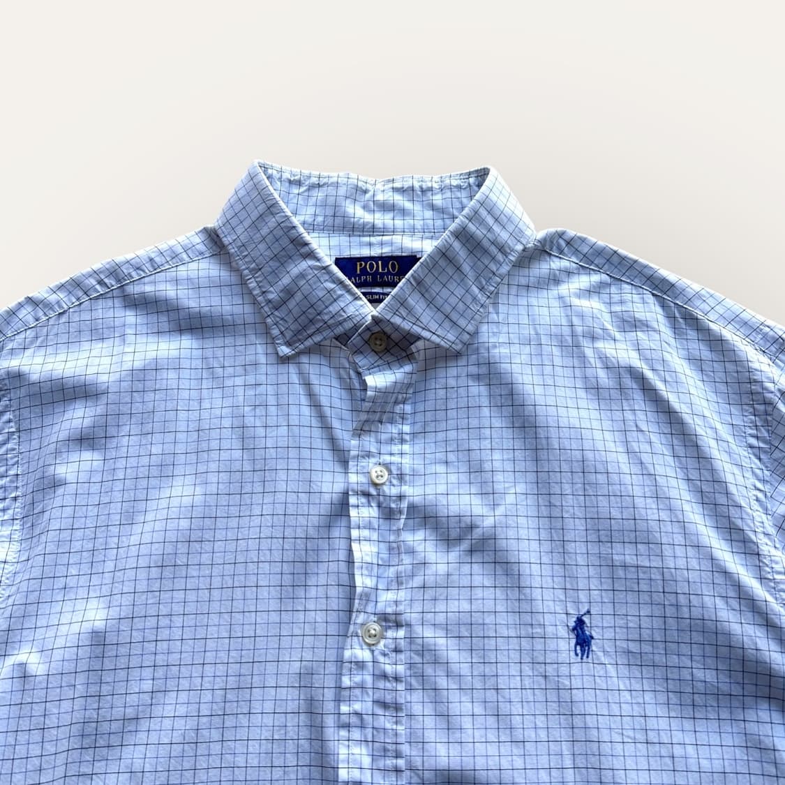 폴로랄프로렌 화이트 체크 셔츠  상품이미지2