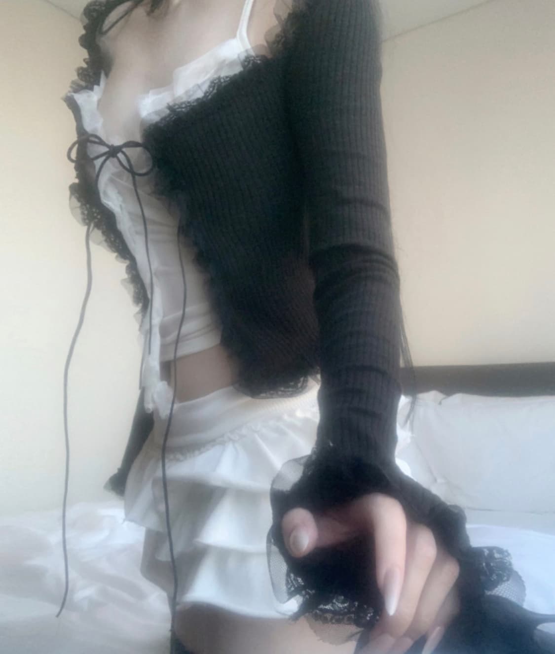 Suzen Stella Strap Lace Cardigan  상품이미지3