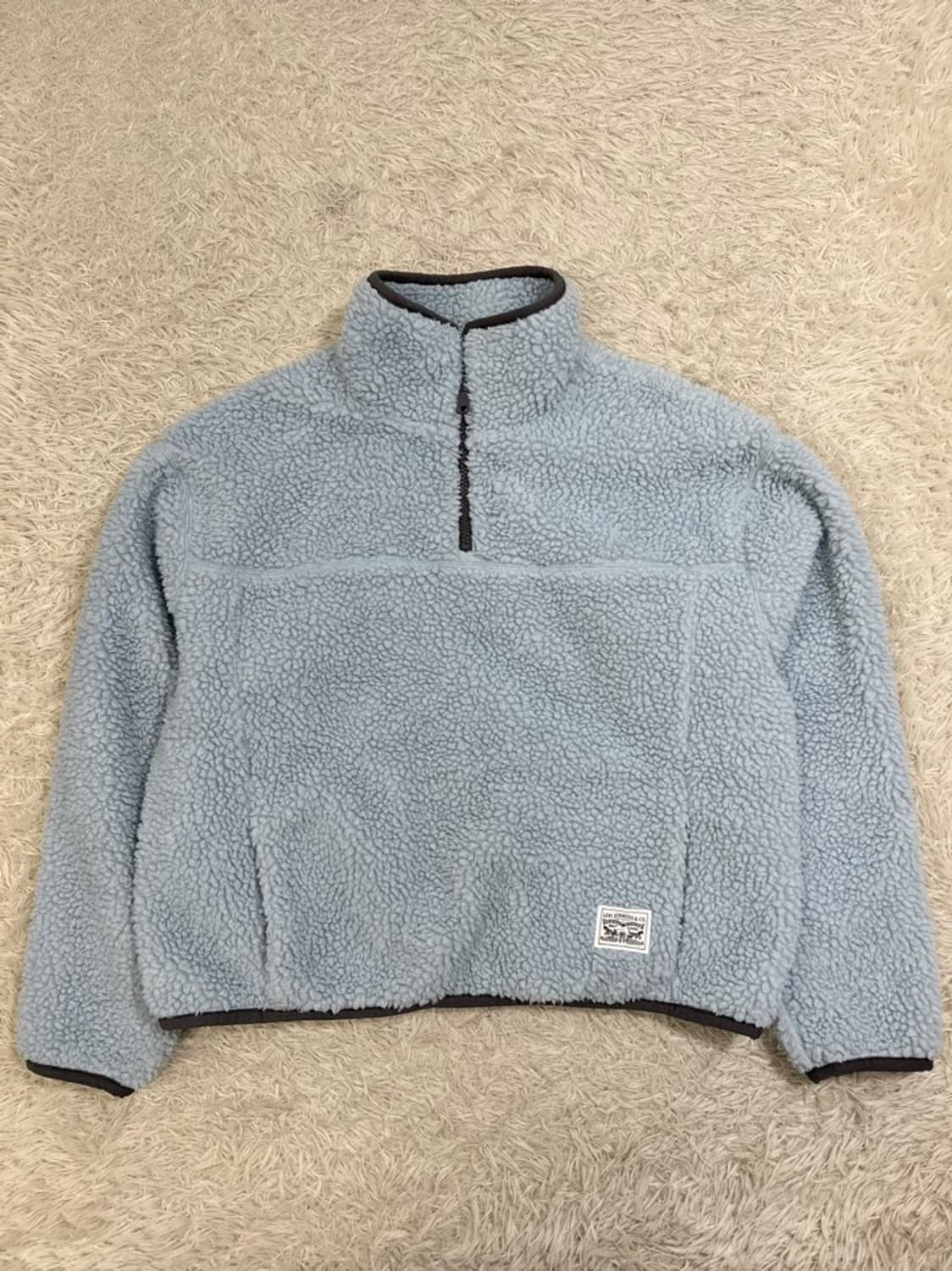 리바이스 크롭 반집업 후리스/#2898 상품이미지1