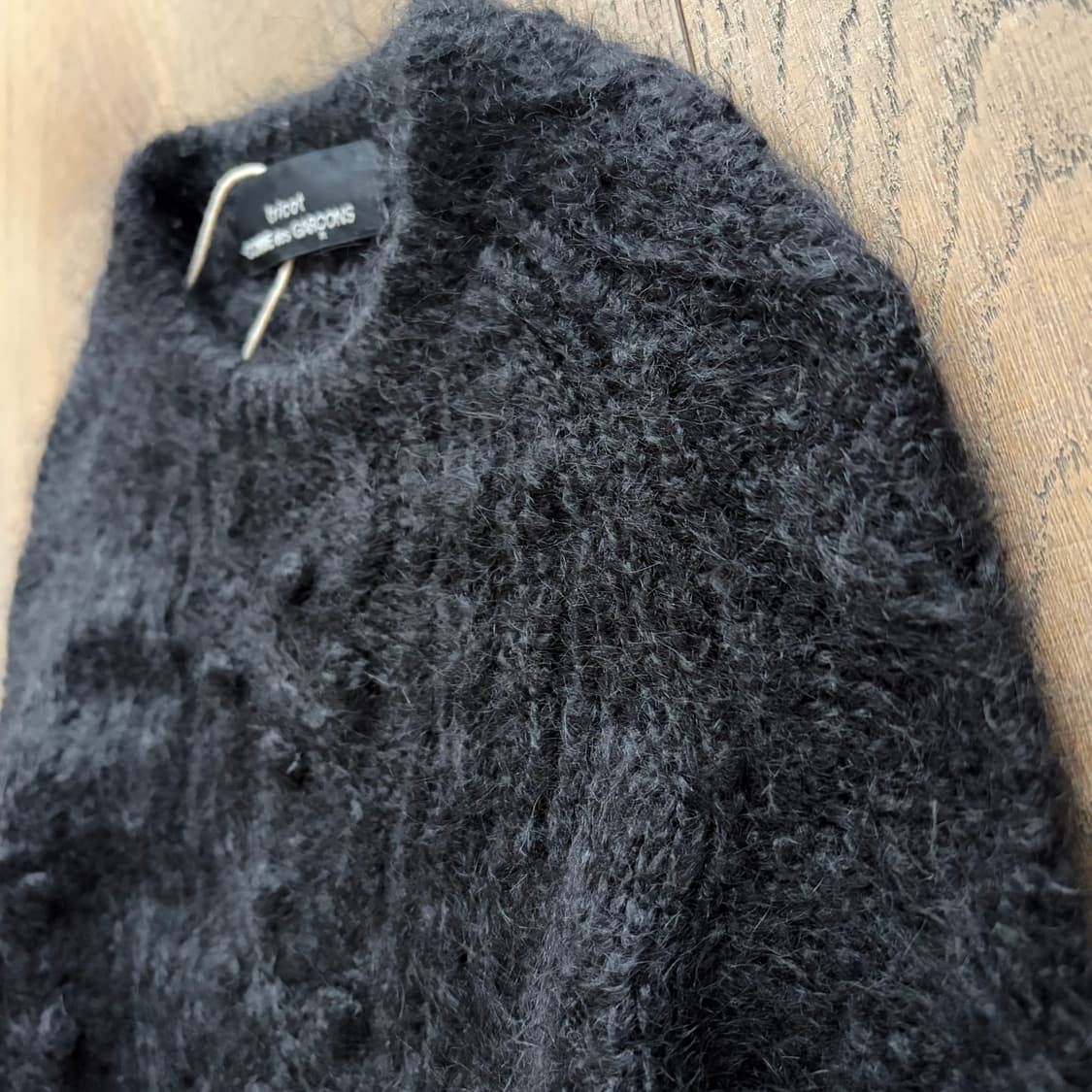 Hairy Pompom Detail Crochet Knit 상품이미지5