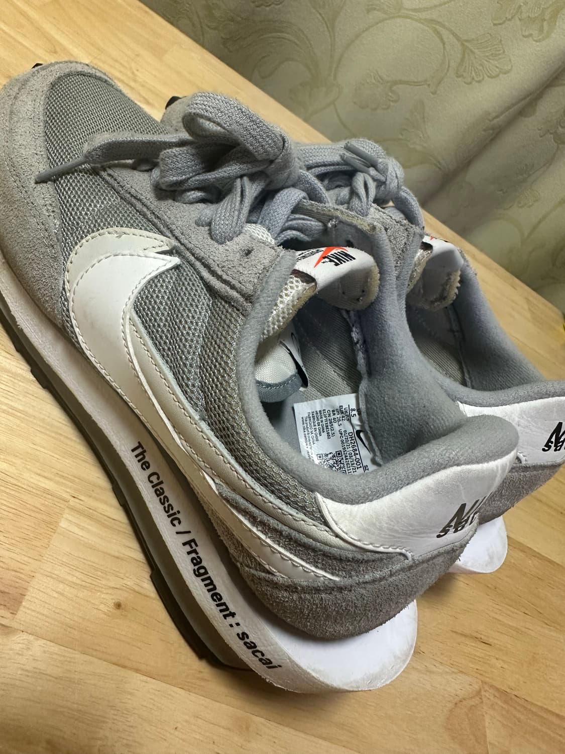 나이키 사카이 프라그먼트 라이트 스모크 그레이 판매합니다 상품이미지3