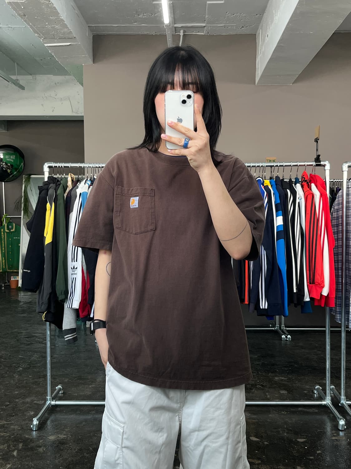 칼하트 포켓 반팔 티셔츠 (B062)   상품이미지1