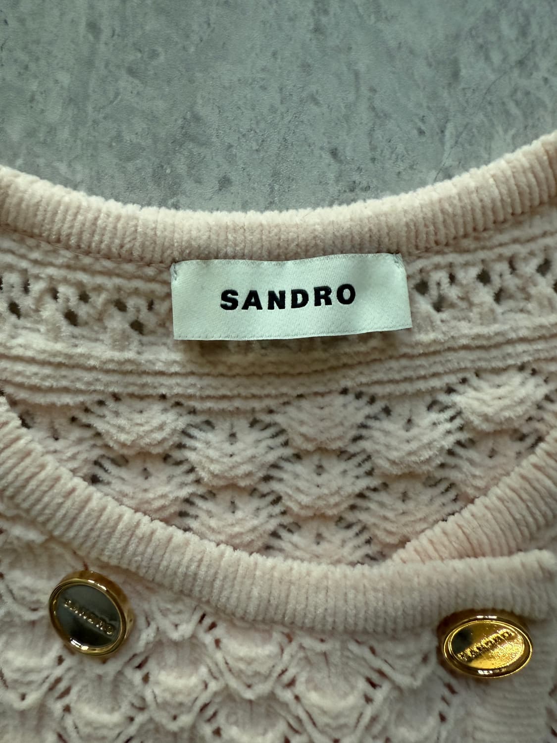 산드로 크로셰 니트 가디건 1 상품이미지4