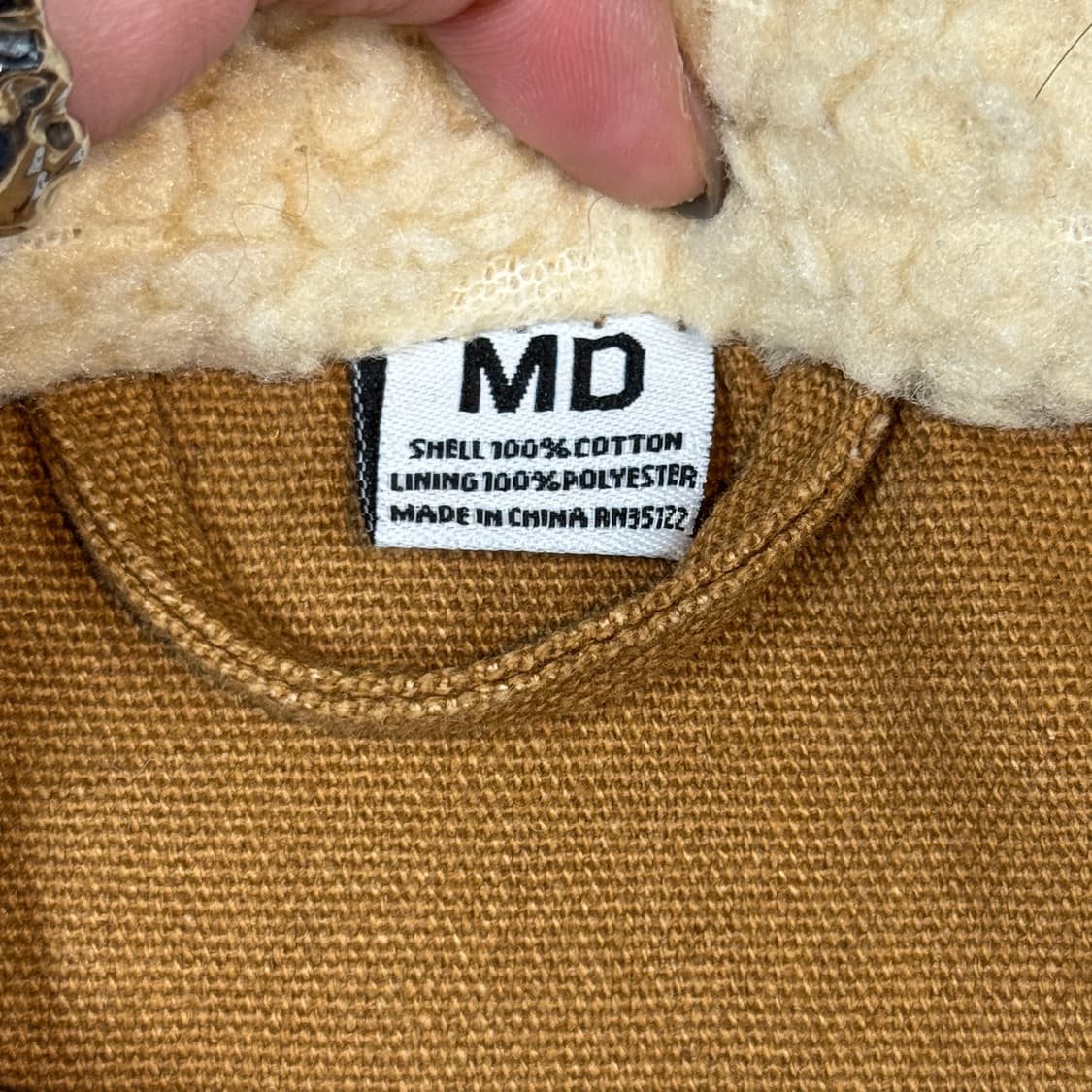 M) USA 워크웨어 덕캔버스 액티브 자켓 브라운 상품이미지7