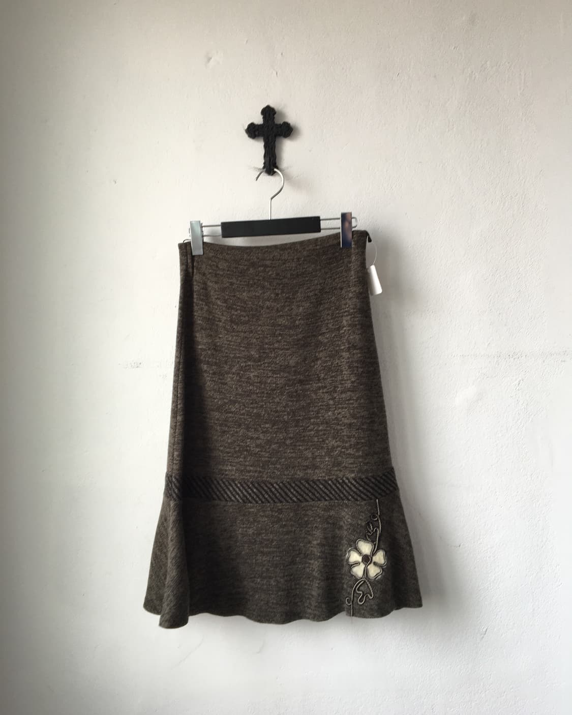 Flower point knit skirt 상품이미지1