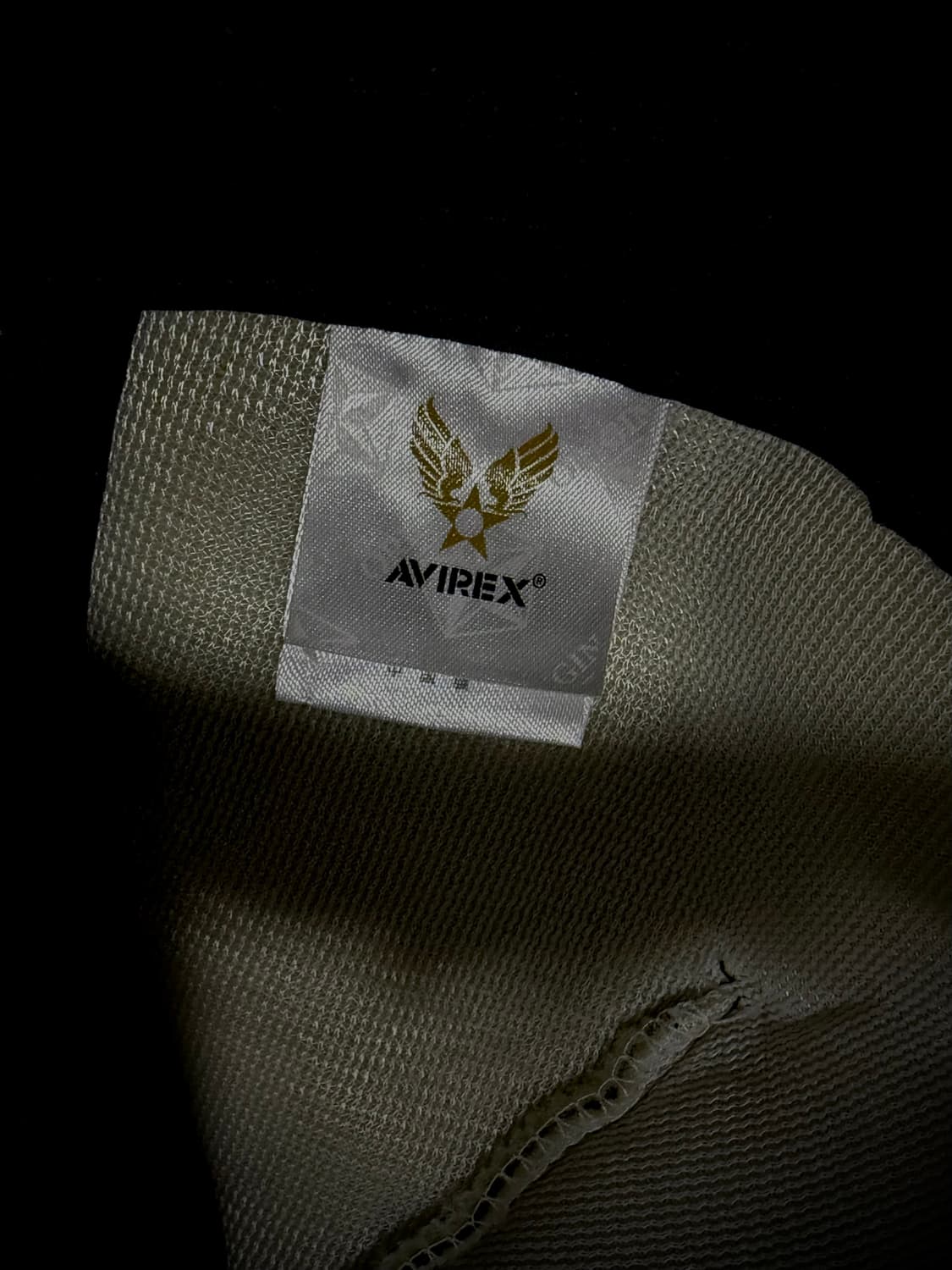 AVIREX 레터링 자수 성조기 패치 블랙 메쉬캡 상품이미지8