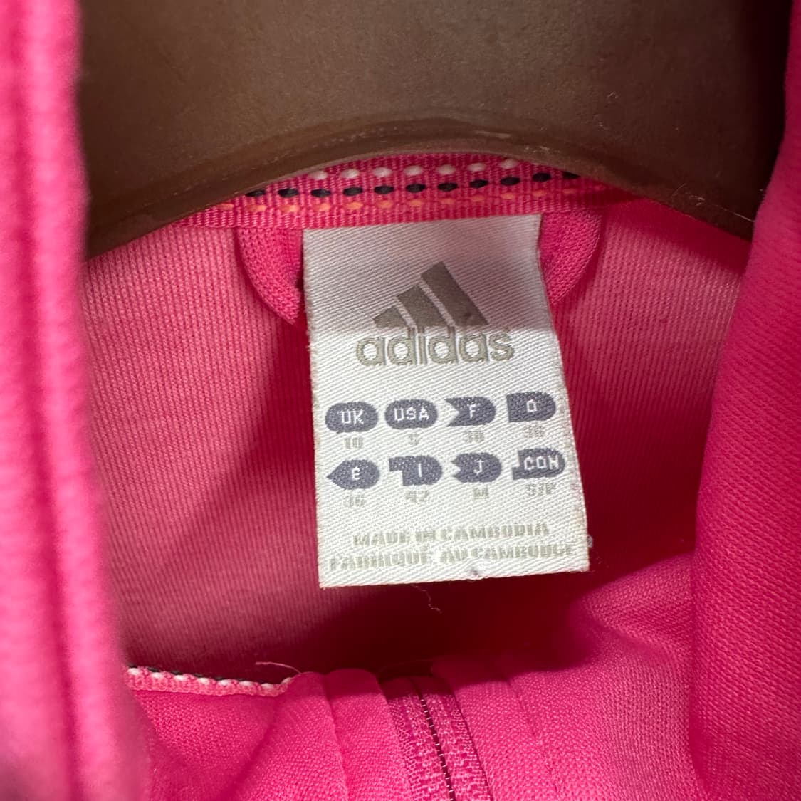 아디다스 Y2K 트랙 자켓 사이드 레터링 로고 포인트 핑크 상품이미지6