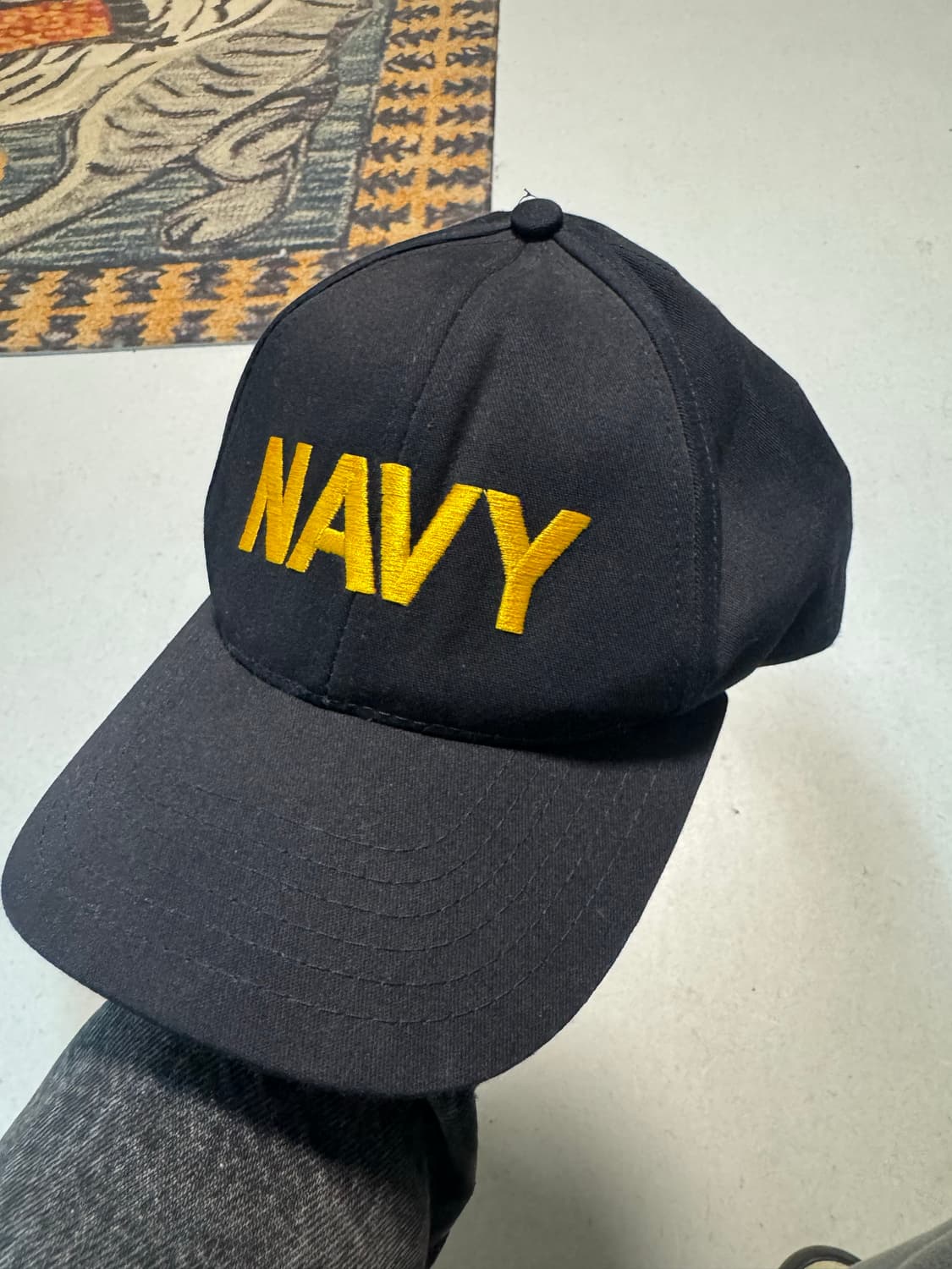 미군 미해군 usn navy 자수 빈티지 볼캡 made in usa 상품이미지1