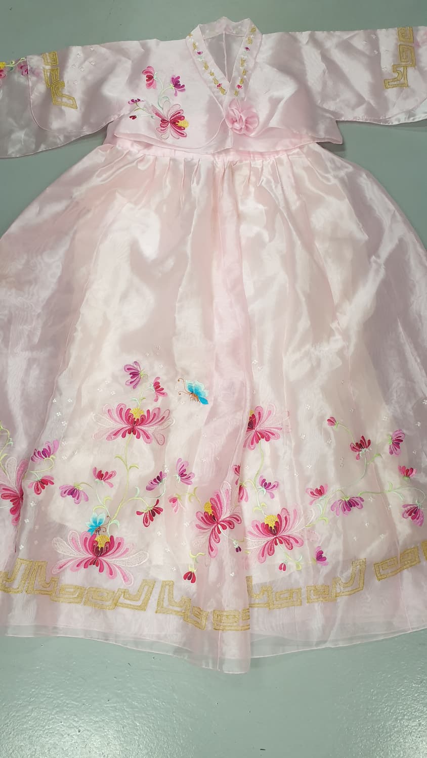 꽃 자수 행사한복 상품이미지1