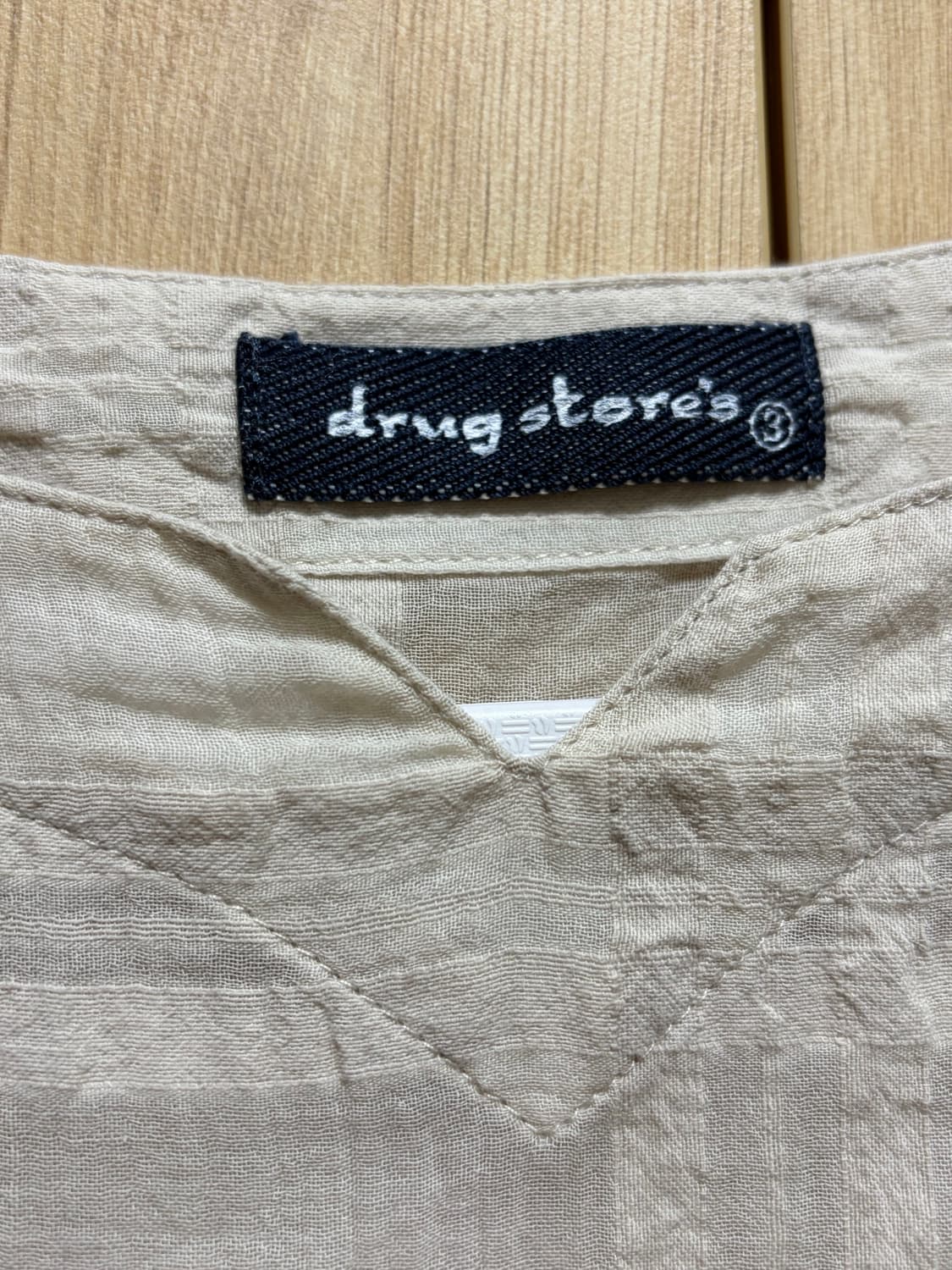 드럭스토어 drug store’s 반팔원피스 블라우스 캡소매 상품이미지2