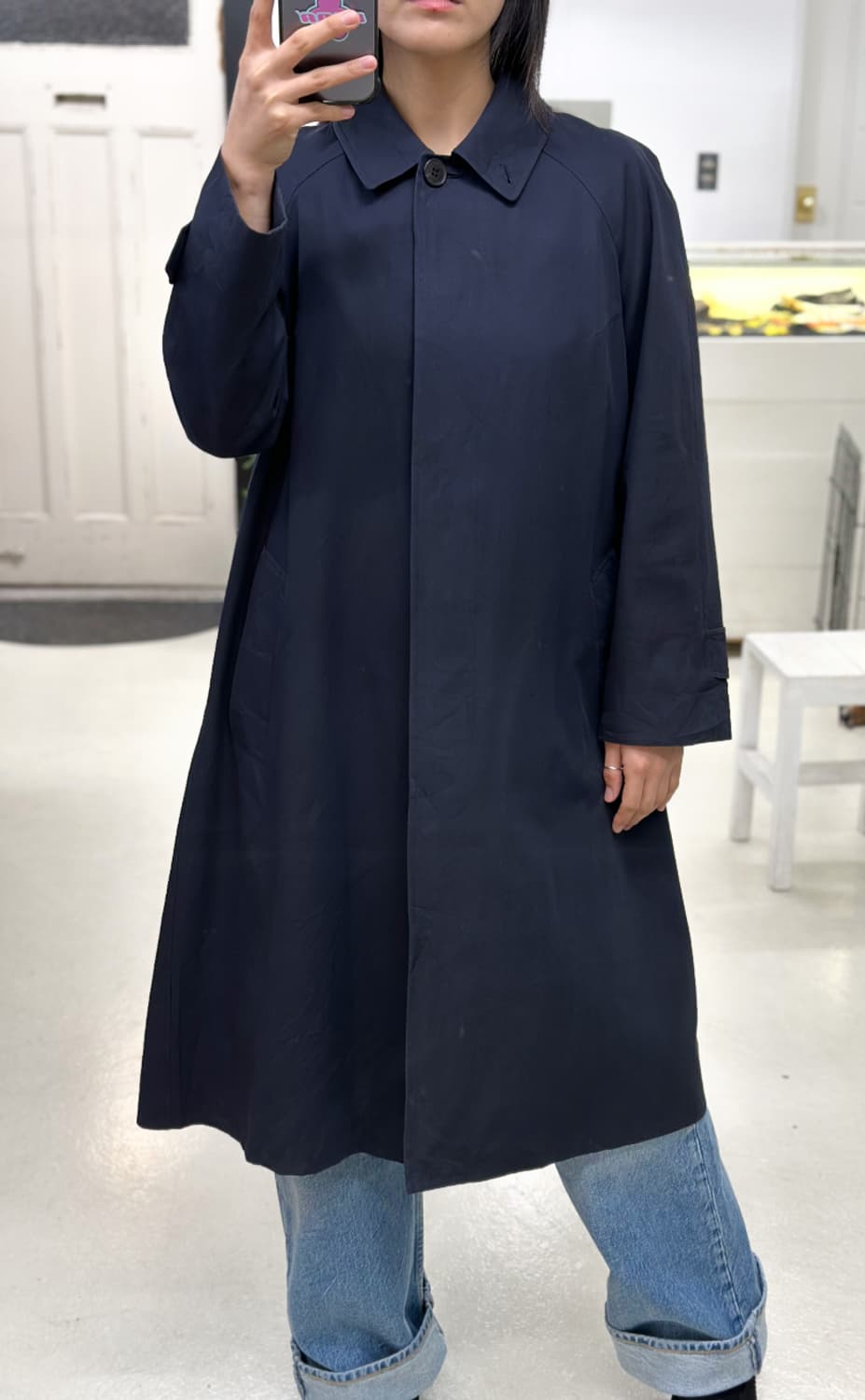 Burberry navy trench coat 상품이미지8