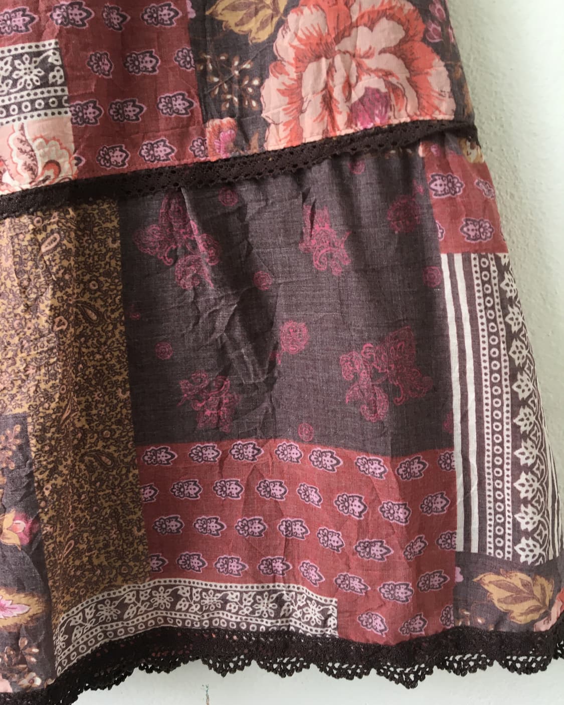 Patch work midi skirt 상품이미지3