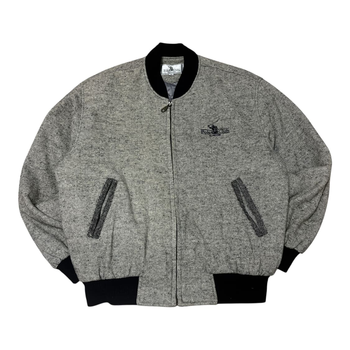 폴로 클럽 카네신 90s  빈티지 헤링본 블루종 자켓 상품이미지1