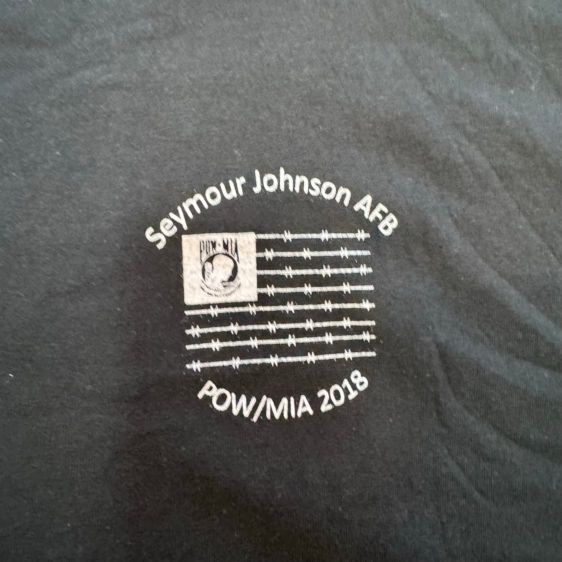 POW/MIA Seymour Johnson AFB 백프린팅 반팔티 XL 상품이미지4