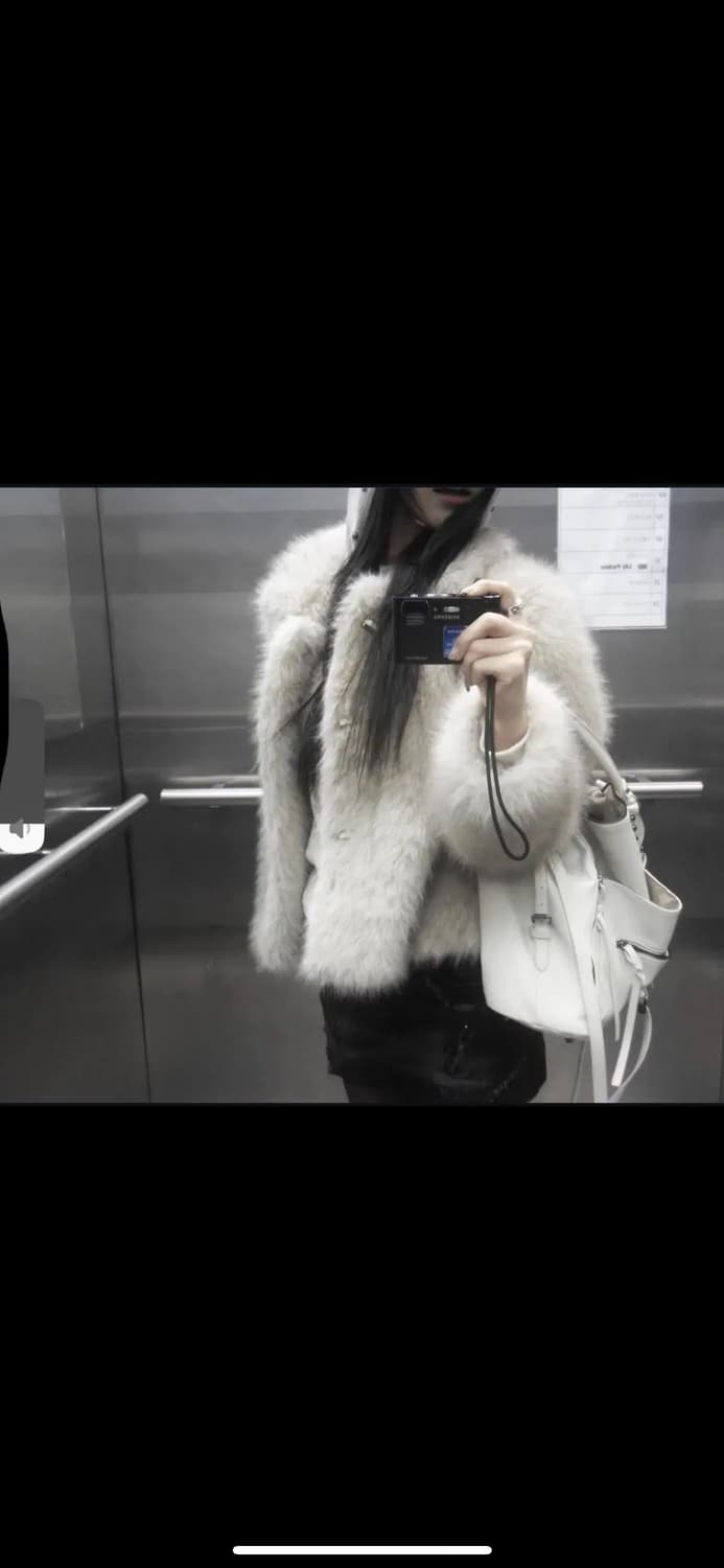 슬립오버 블랙업 퍼자켓 상품이미지3