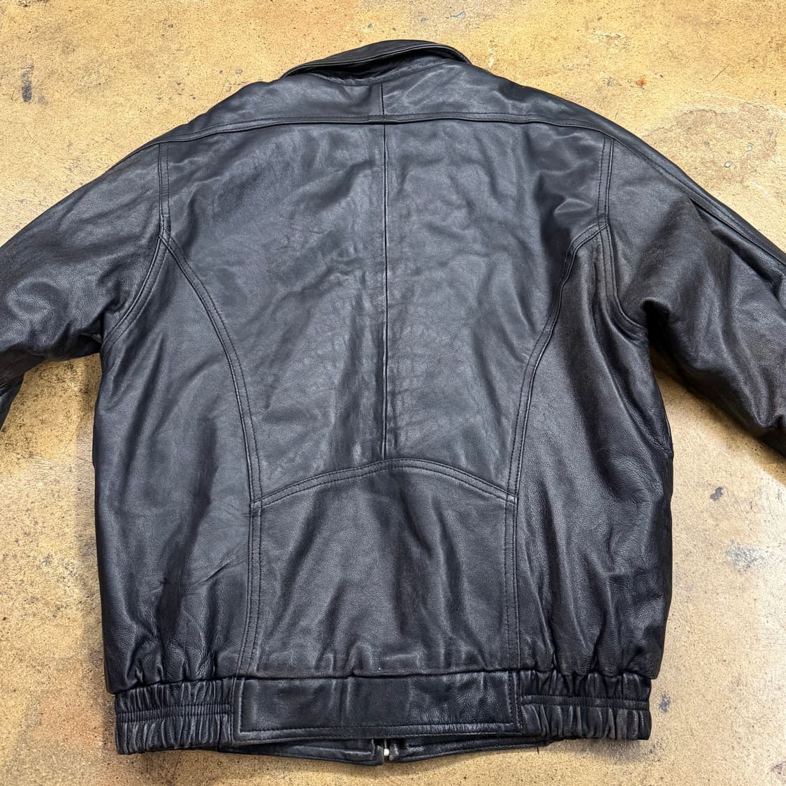 [정품/95] canyon echo 블랙 가죽 자켓 b10 상품이미지4