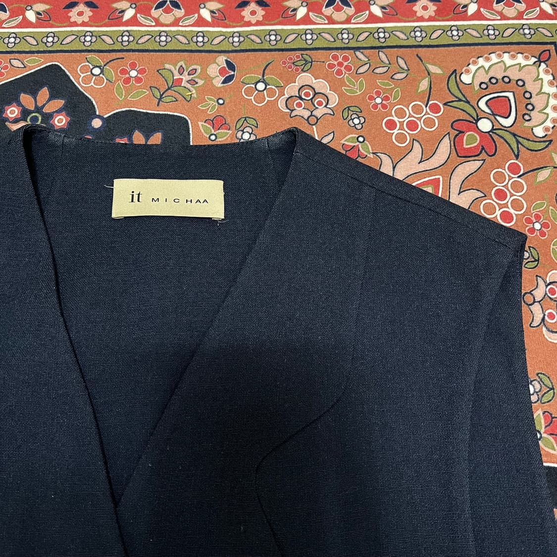 잇미샤 미니멀 노카라 베스트 원피스 82-88-160 상품이미지3