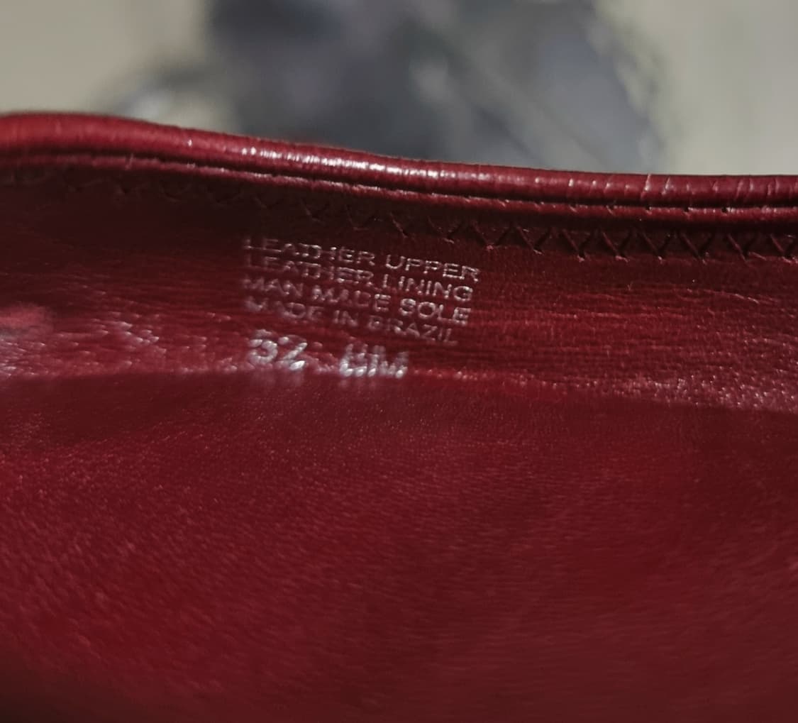 토리버치 가죽 플랫슈즈 레더 단화 딥버건디 구두 (250/8M) 상태굿 상품이미지5