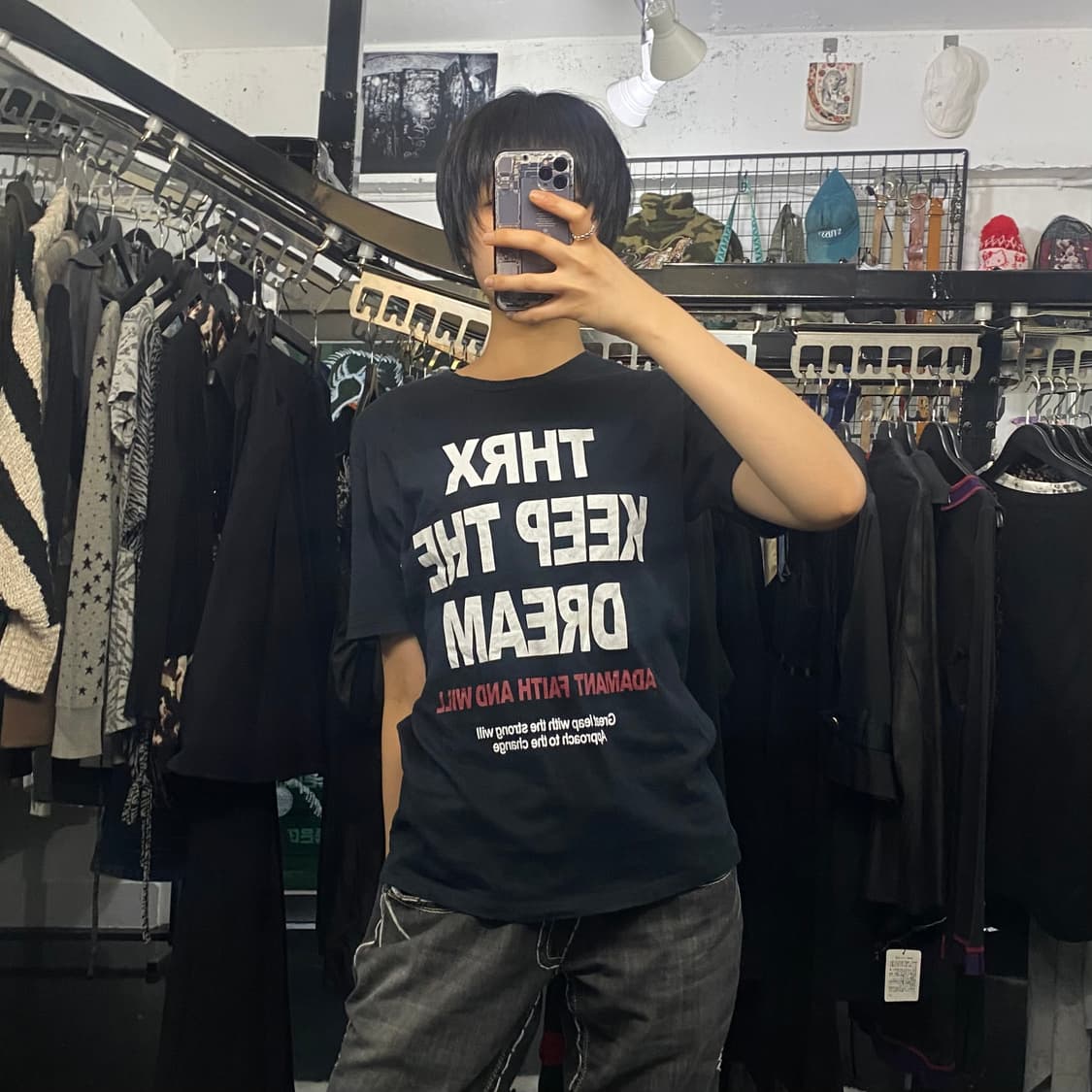 Thruxton keep the dream 레터링 반팔티셔츠 상품이미지5