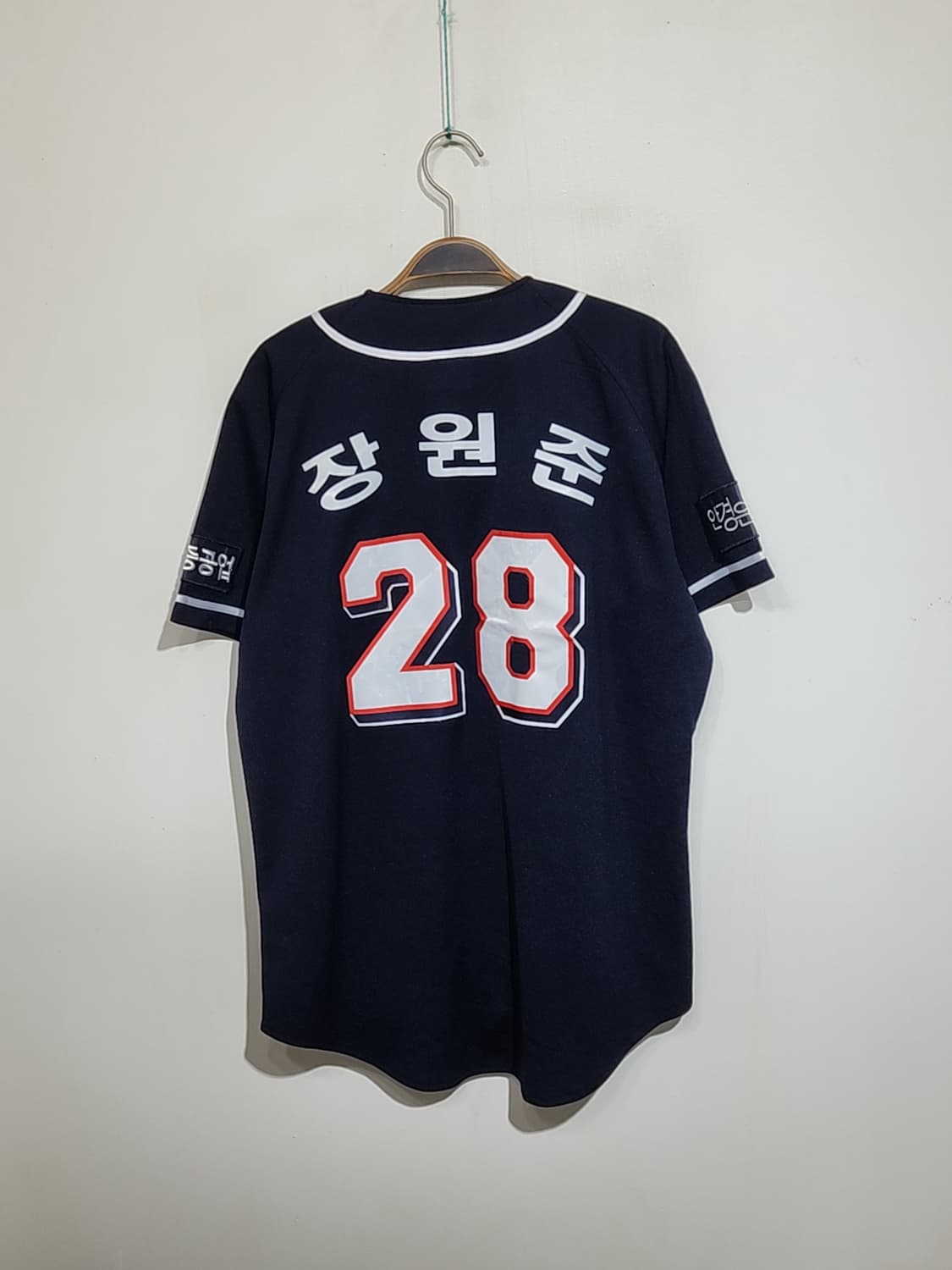 (105) 두산베어스 야구져지 반팔 장원준 마킹 유니폼  상품이미지7