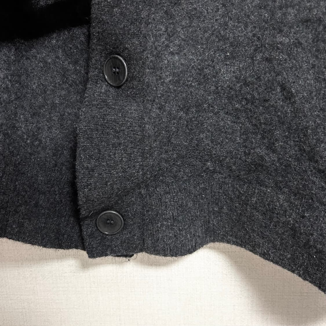 COS 코스 울 니트 가디건 챠콜 그레이 XL  상품이미지6