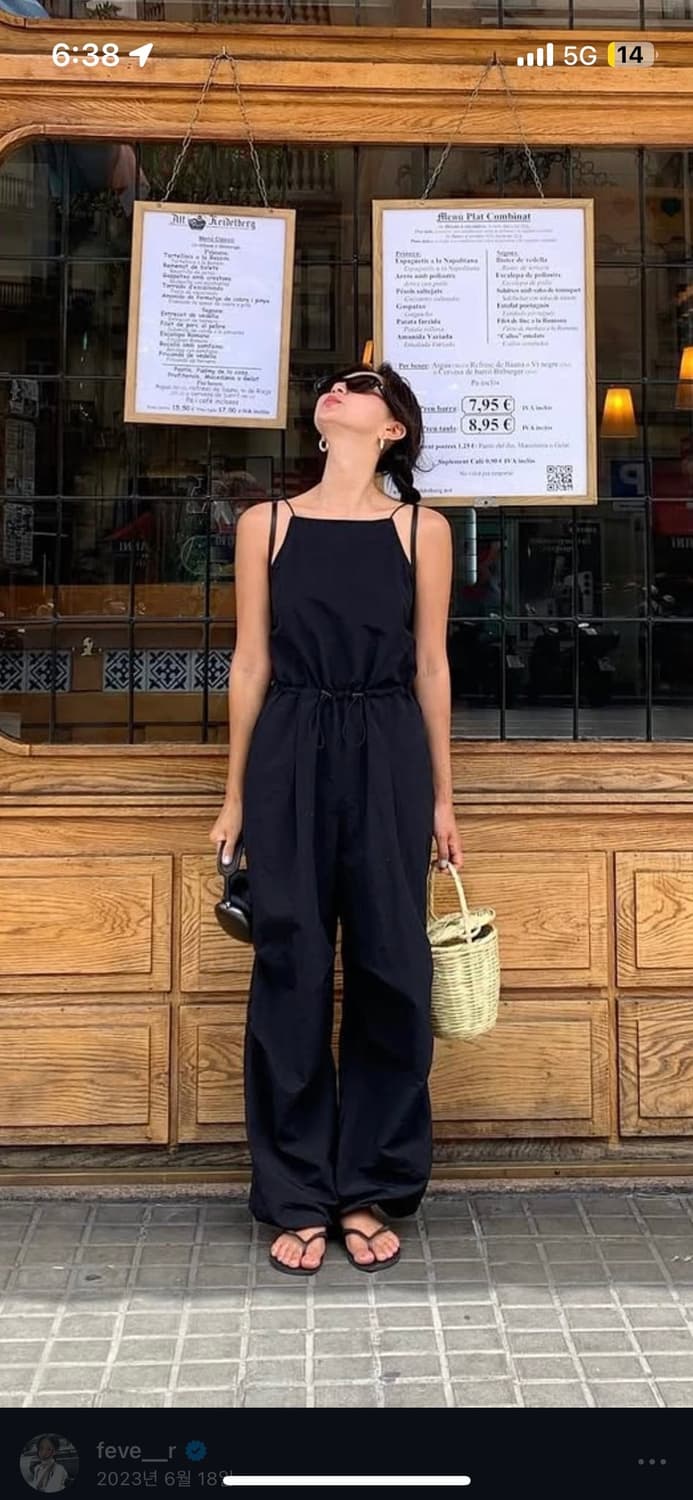 le/parachute sleeveless jumpsuit (black) 상품이미지1
