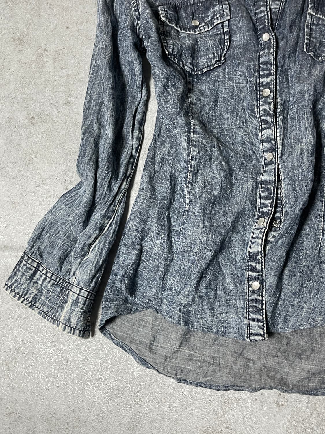 (Unknown)stone washed shirts 상품이미지4