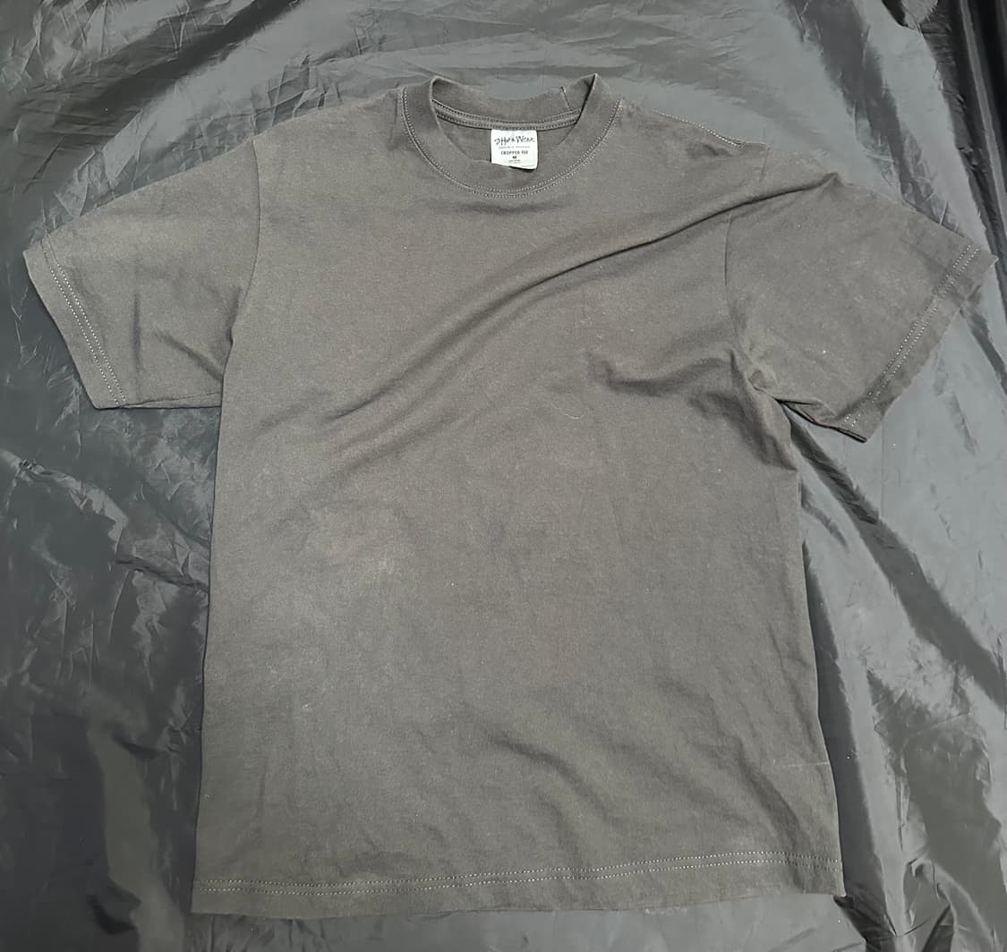 샤카웨어 크롭티 오프 블랙 M 상품이미지1