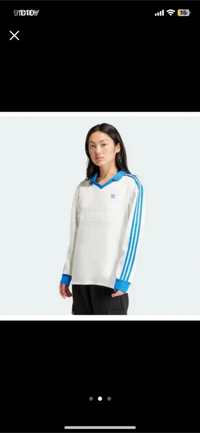 아디다스 새틴카라 티셔츠 상품이미지2