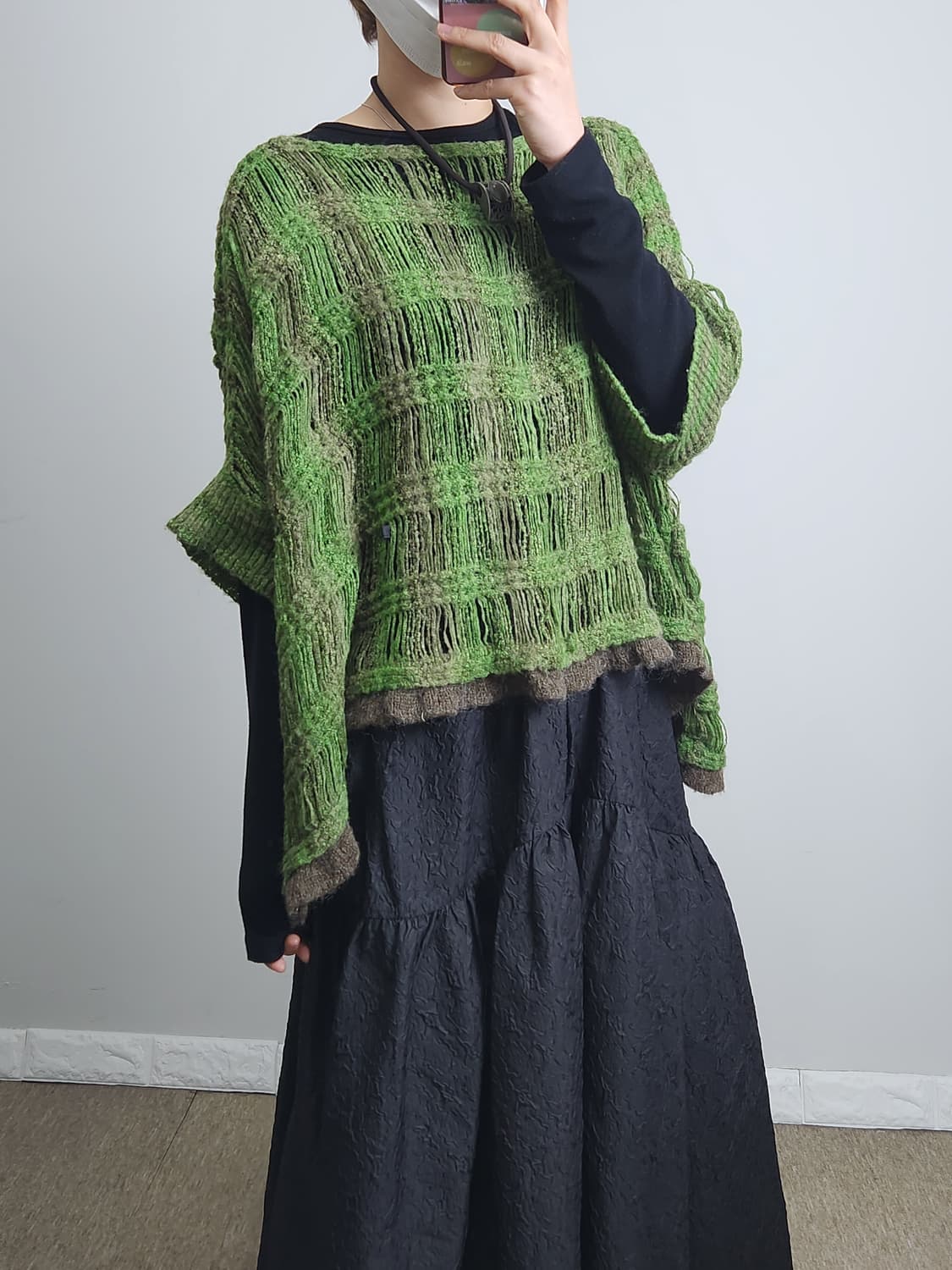 반소매 오버 니트 상품이미지3