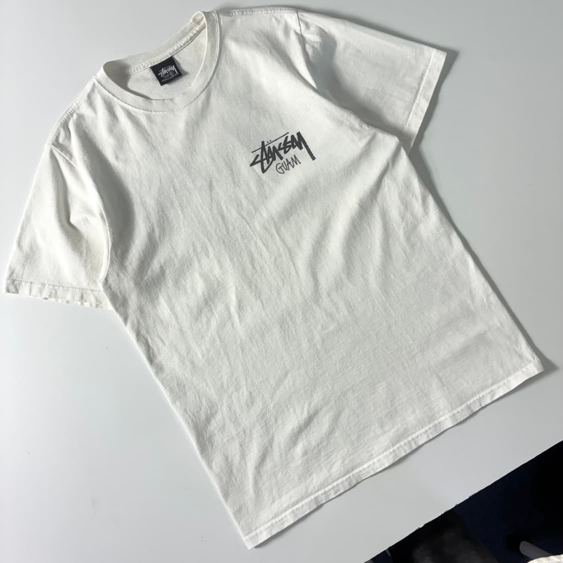 Stussy  스투시 스탁 괌 화이트 반팔티셔츠   상품이미지3