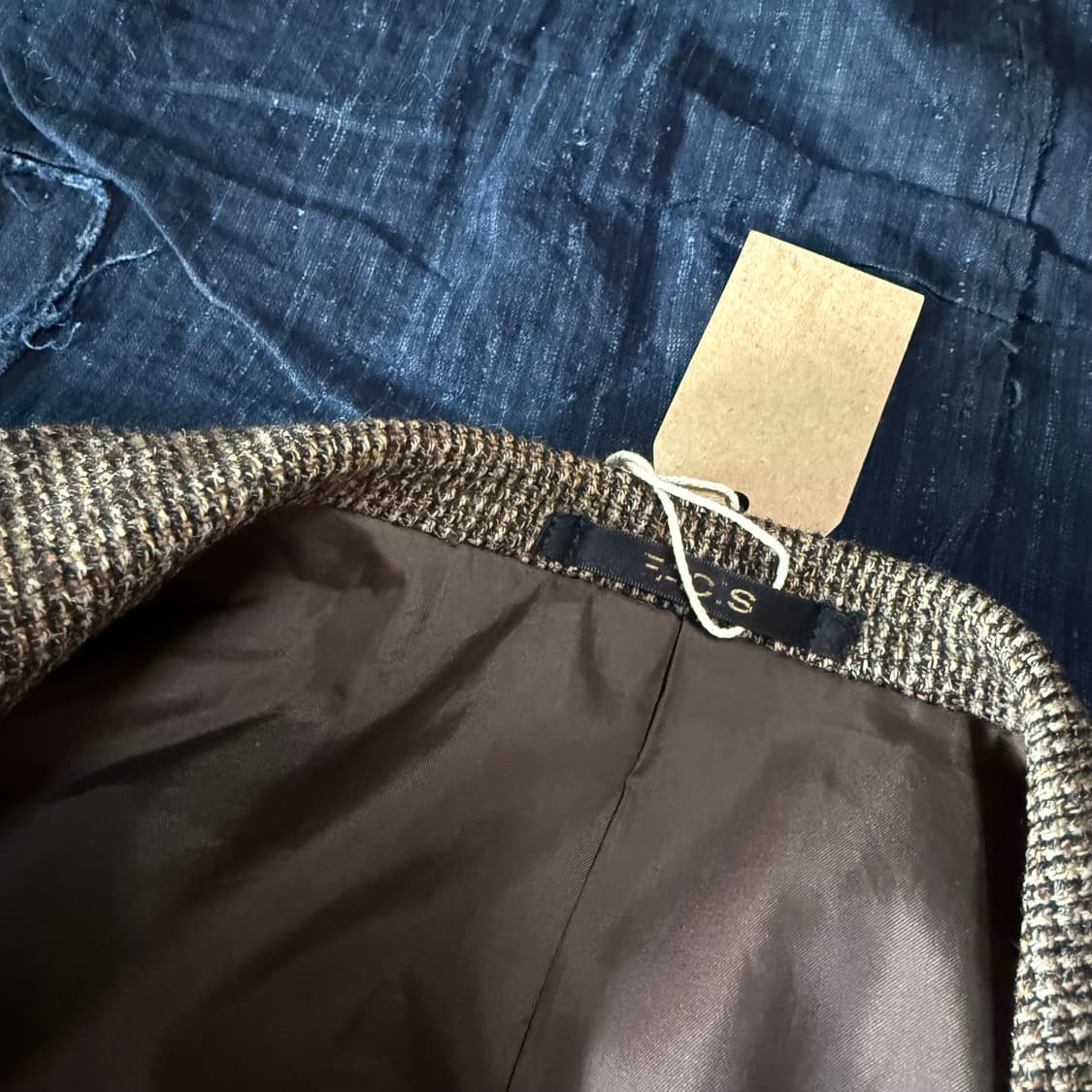 90‘s Facis 트위드 울 자켓 100 상품이미지5