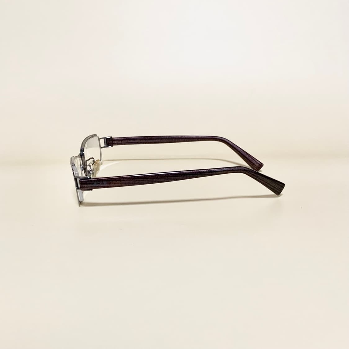 882 데드스탁 슬림 직사각 메탈 실버 스테인리스 Y2K 빈티지 남녀공용 상품이미지4