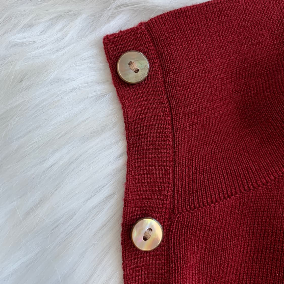 일본 빈티지 Aquascutum 헨리넥 7부 니트 1674 상품이미지8