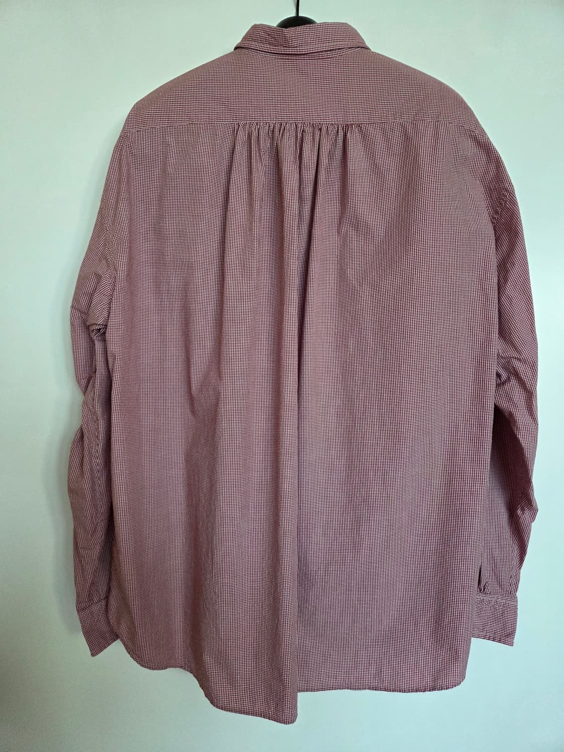 포터클래식 롤업 뉴 깅엄 체크셔츠 레드 상품이미지2