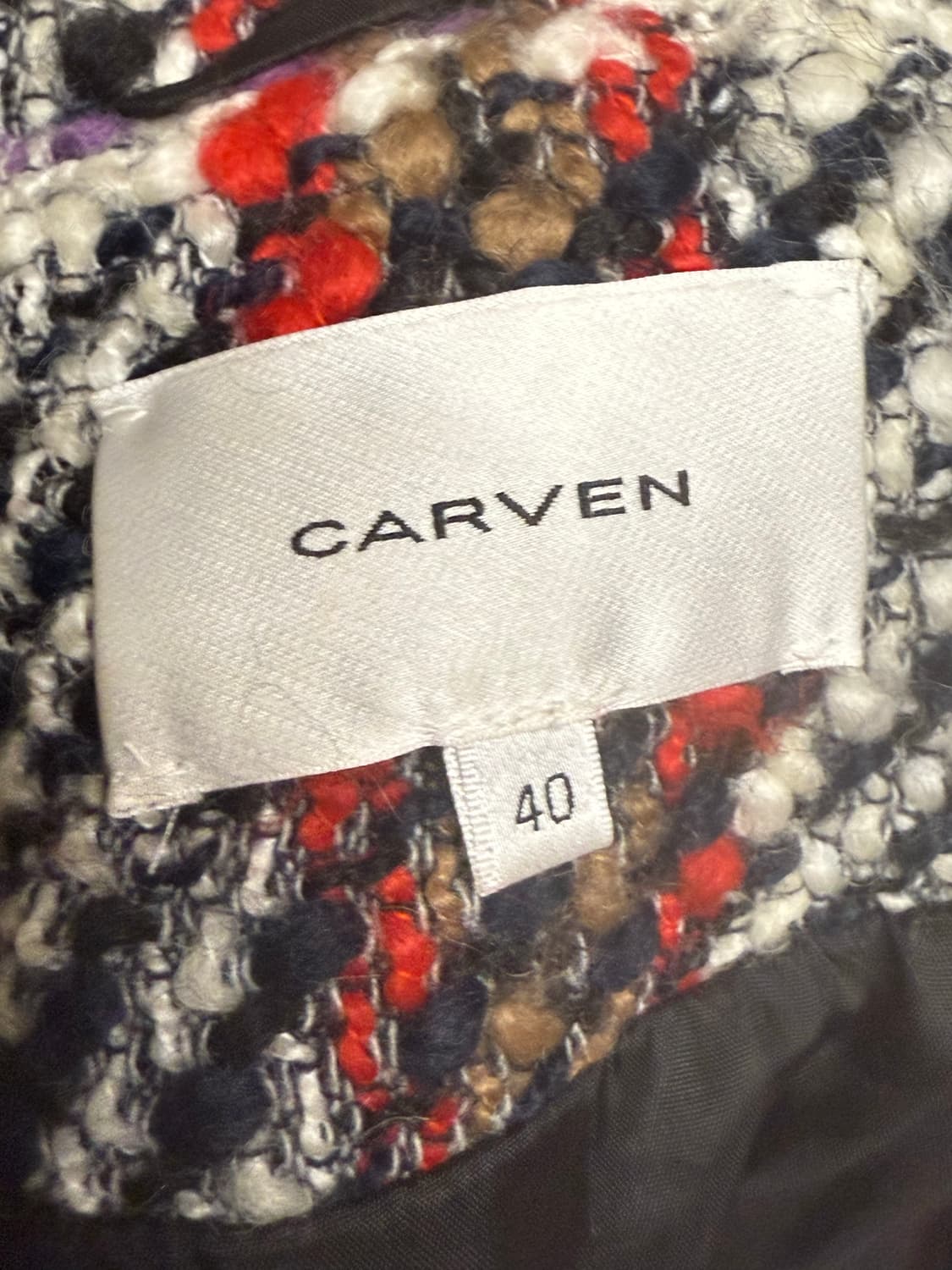 까르뱅 트위드  오버핏 코트   40 사이즈 상품이미지7